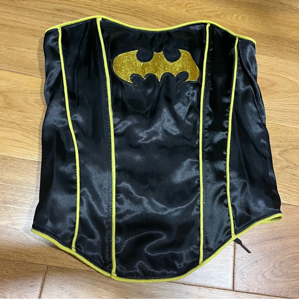 Black and Gold Superhero Costume Corset